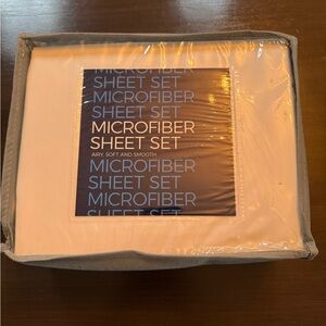 King Microfiber Sheet Set in White